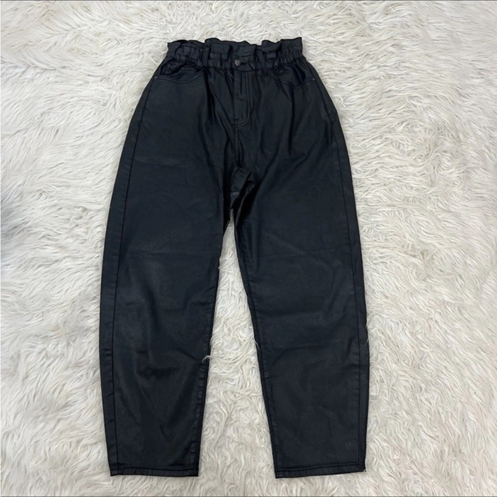 woman’s Black high waist buggy pants size 2